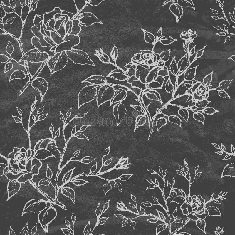 Chalkboard Rose Stock Illustrations 598 Chalkboard Rose Stock