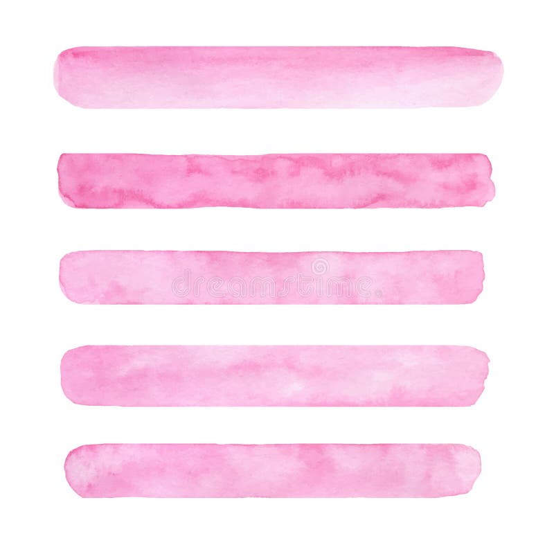 Pink Watercolor Stroke Stock Illustrations – 41,844 Pink Watercolor ...