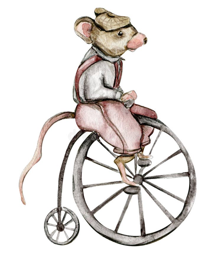 Watercolor travelling mouse