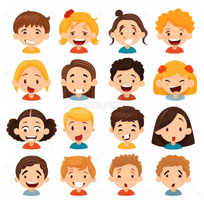 Headshots Collection Stock Illustrations – 480 Headshots Collection ...