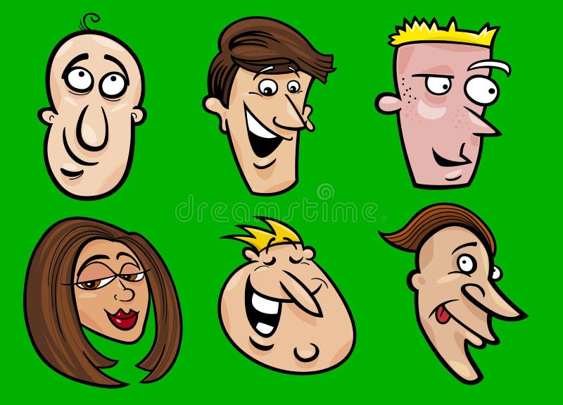 millions of people clipart faces