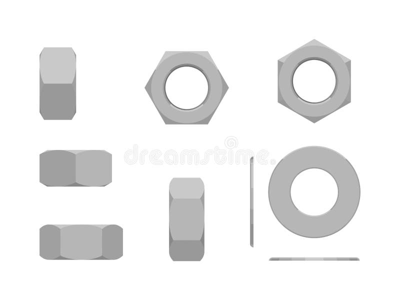 Hex Nut Stock Illustrations 1,257 Hex Nut Stock Illustrations