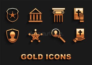 Set Hexagram Sheriff Oath On The Holy Bible Magnifying Glass For Set Hexagram Sheriff Oath On The Holy Bible Magnifying Glass For