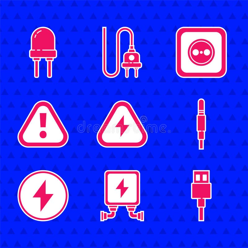 Electric Cord Lightning Bolt Stock Illustrations 848 Electric Cord