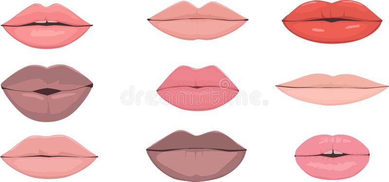 Vector Human Lips Male Stock Vector Illustration Of Element 41292339