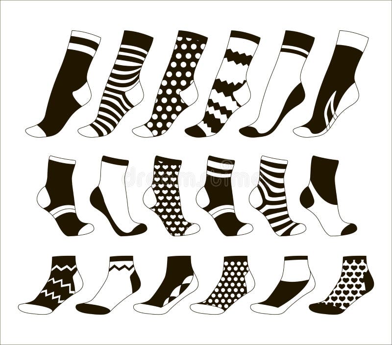 Socks pattern textile design pictures Royalty Free Vector