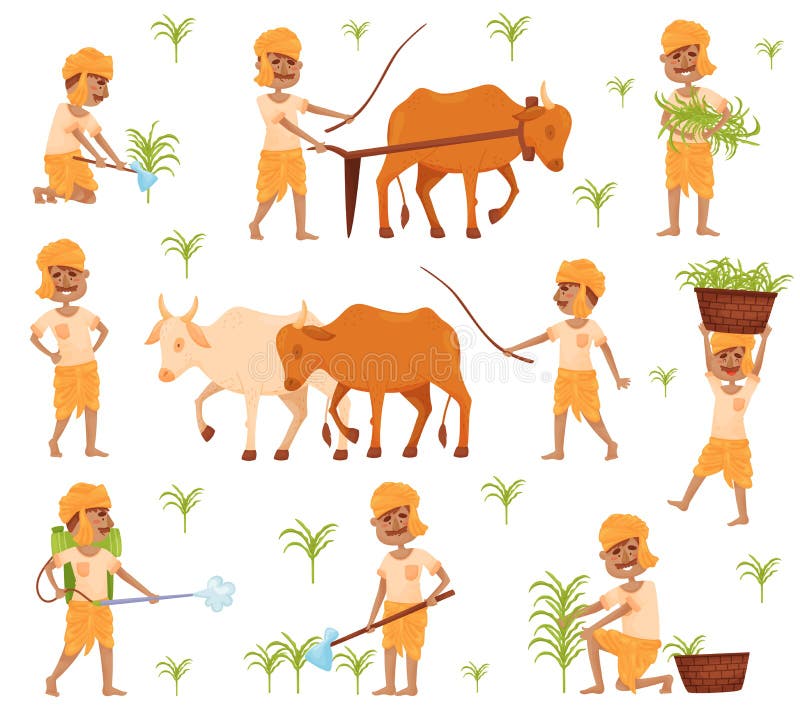 Indian Farmer Stock Illustrations – 2,797 Indian Farmer Stock  Illustrations, Vectors & Clipart - Dreamstime