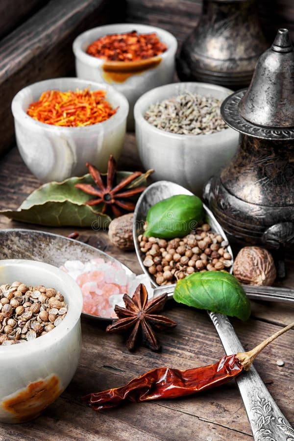 Set of Indian spices stock image. Image of spice, asian 92254925