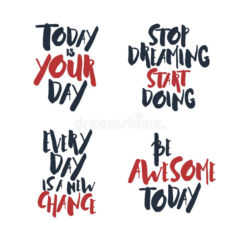 Red And White Quotes Set Of Inspirational Vector Quotes. Stock Vector - Illustration Of Label,  Bubbles: 85242636