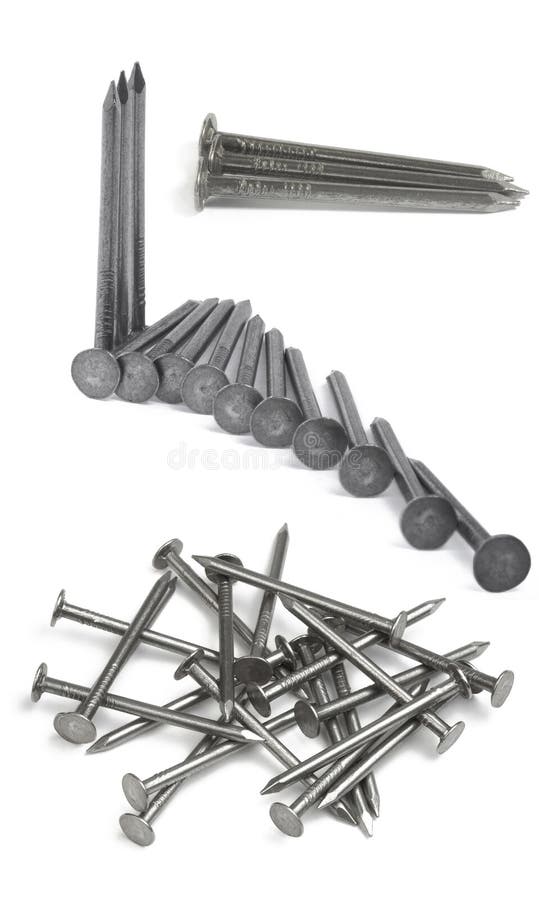 Set of iron nails stock image. Image of connection, connect 28400675