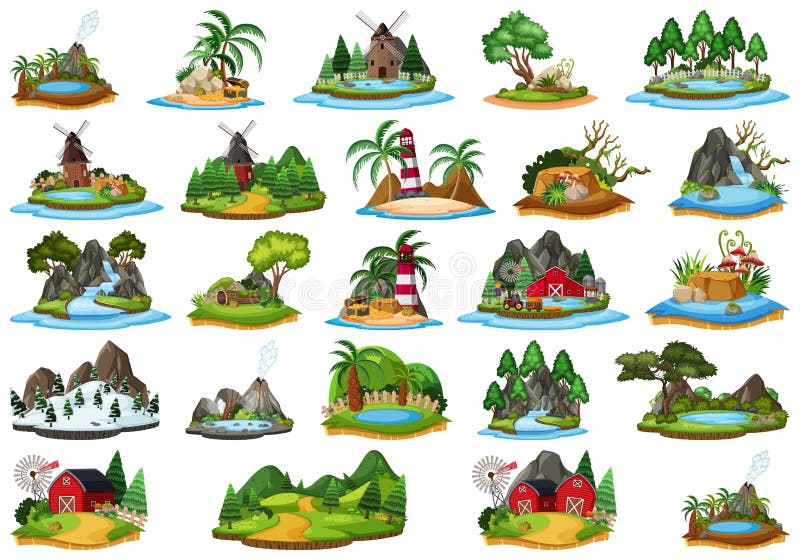 clipart of landforms