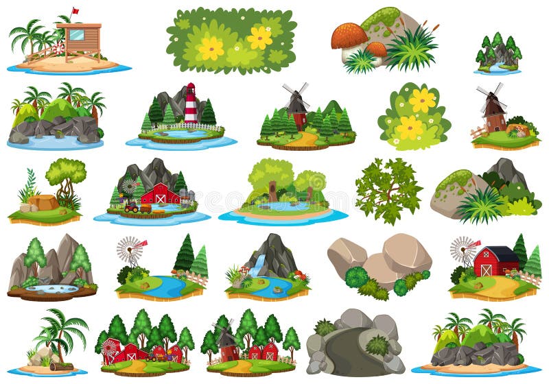 clipart of landforms