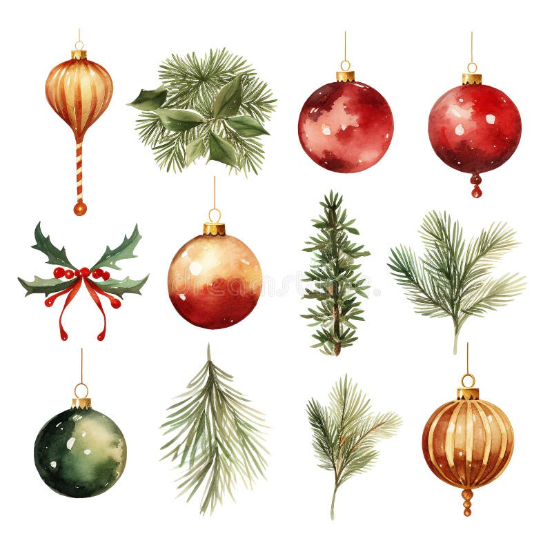 Set of Isolated Christmas Tree in 55 Styles Stock Vector - Illustration ...