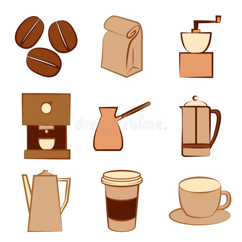 Set kawowe ikony