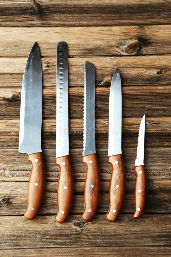 Set of kitchen knifes royalty free stock photos Set of kitchen knifes royalty free stock photos
