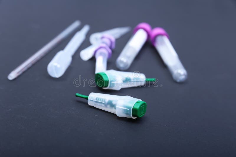 Set of laboratory supplies. Petri dish, Spectrophotometer quvettes, blood test, -tube, stock image Set of laboratory supplies. Petri dish, Spectrophotometer quvettes, blood test, -tube, stock image