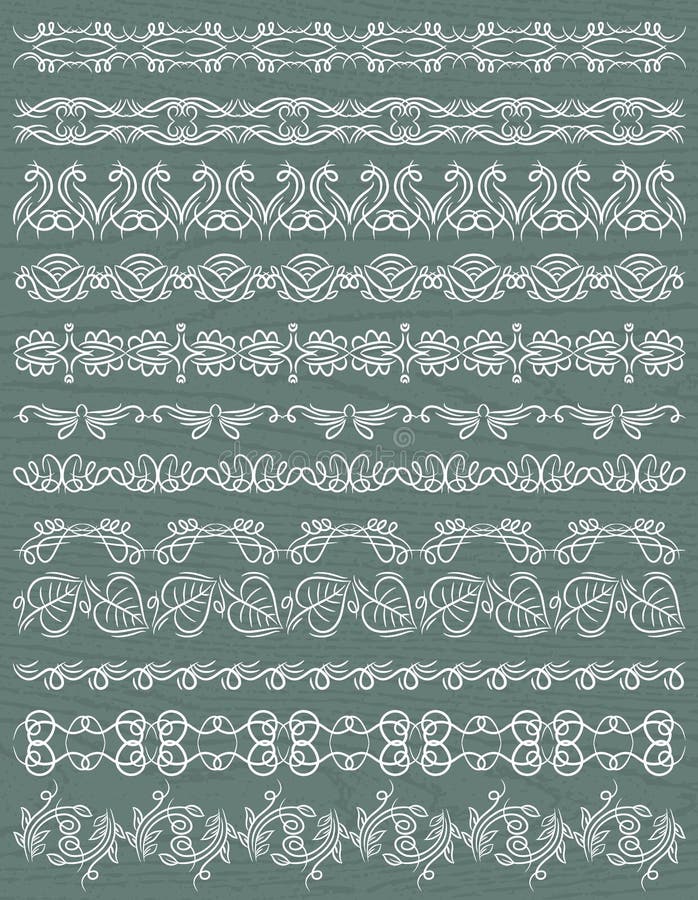 Set of Lace Paper with Flower, Vector Stock Vector Illustration of