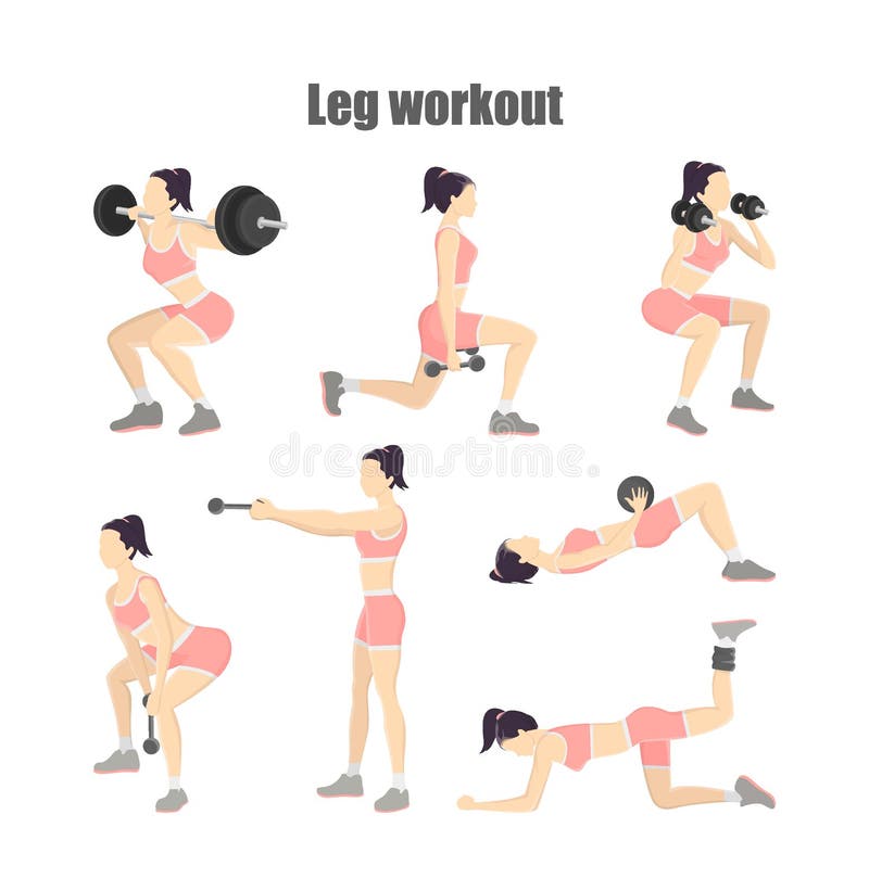 Arm Workout for Woman. Collection of Exercise for Slim Stock Vector -  Illustration of exercise, barbell: 144289931