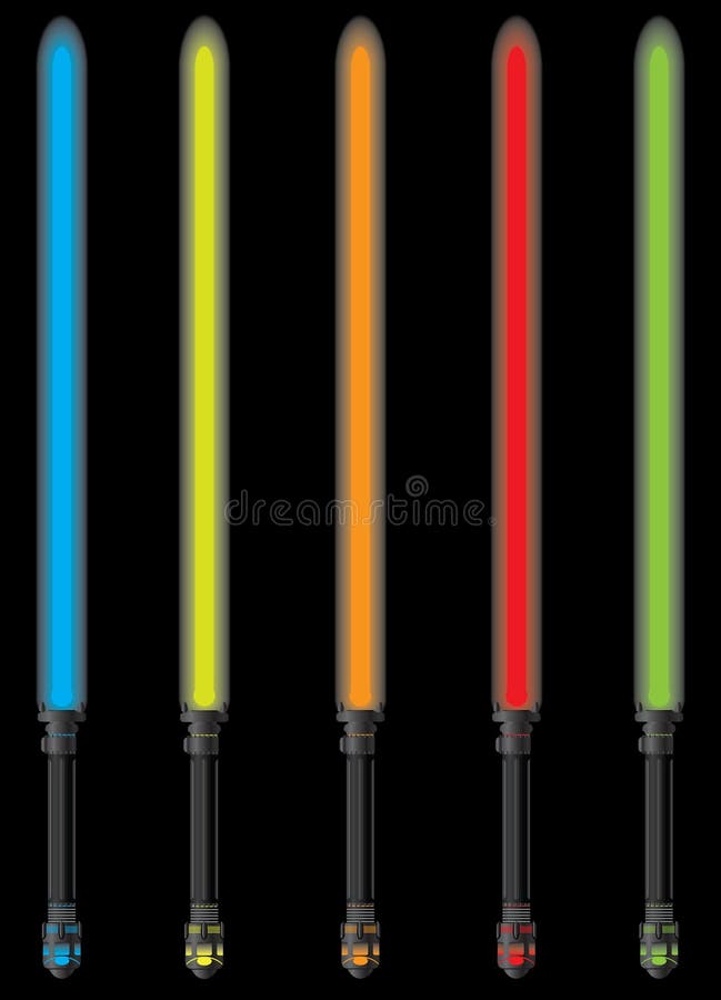 Set of light sabers