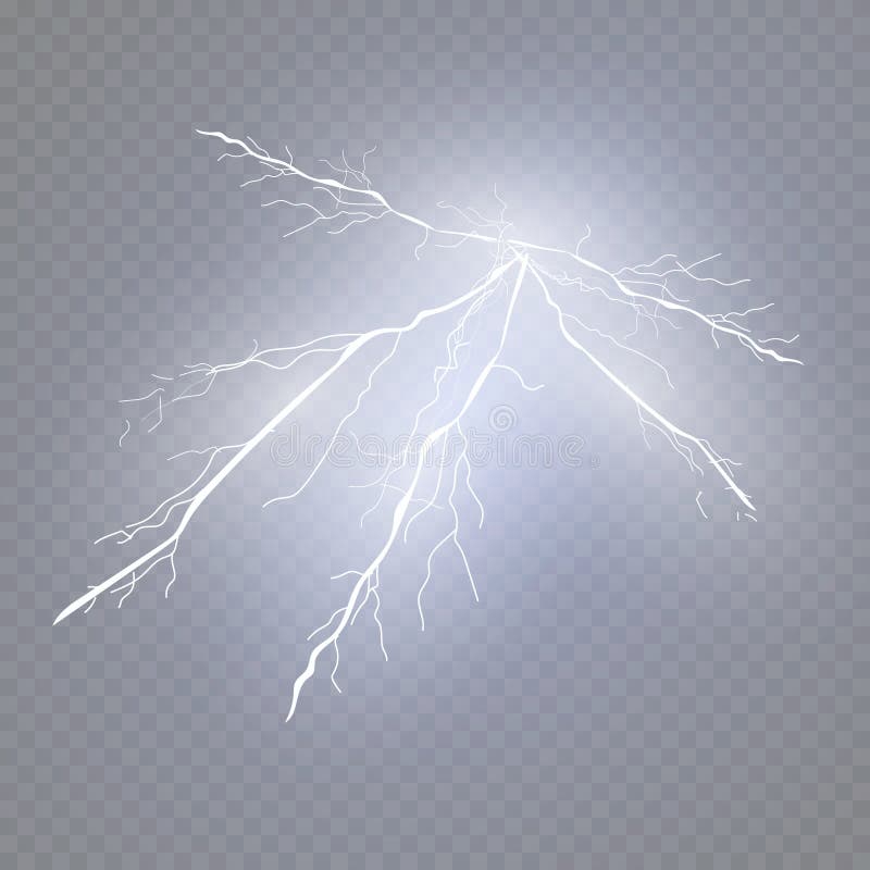 A set of lightning Magic and bright light effects. Vector illustration. Discharge electric current. stock illustration A set of lightning Magic and bright light effects. Vector illustration. Discharge electric current. stock illustration