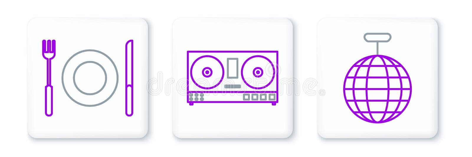 Mixed electronics icon set Royalty Free Vector Image