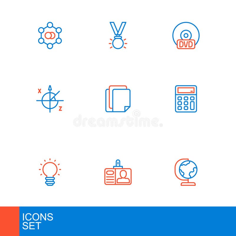 Set Line Earth Globe, Identification Badge, Creative Lamp Light Idea