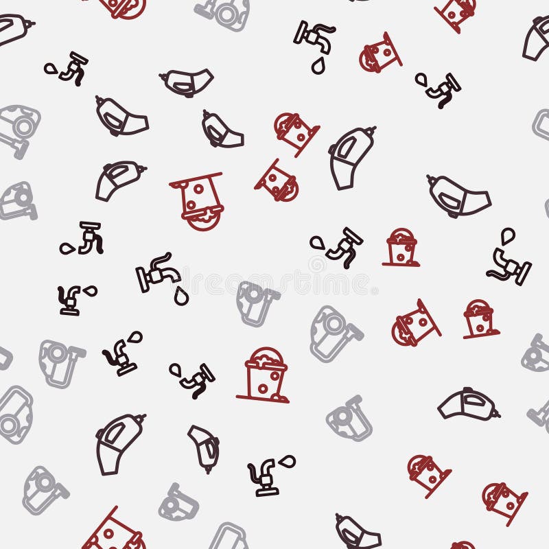 Set Line Water Tap, Portable Vacuum Cleaner, Vacuum and Bucket with