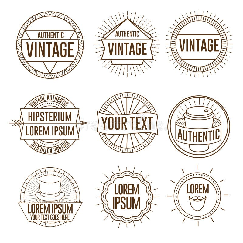 Frames Logos Badges Stock Illustrations – 261 Frames Logos Badges Stock ...