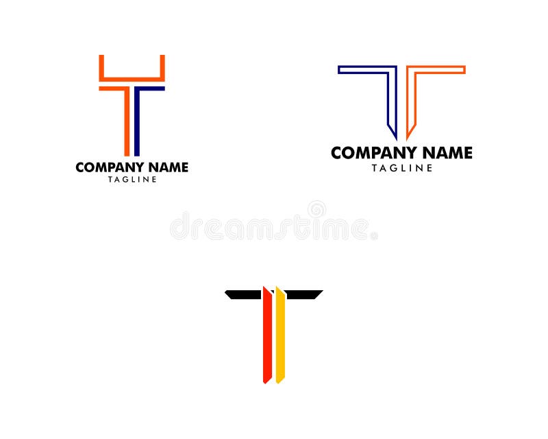 Set Listowi T logo ikony projekta szablonu elementy royalty ilustracja Set Listowi T logo ikony projekta szablonu elementy royalty ilustracja