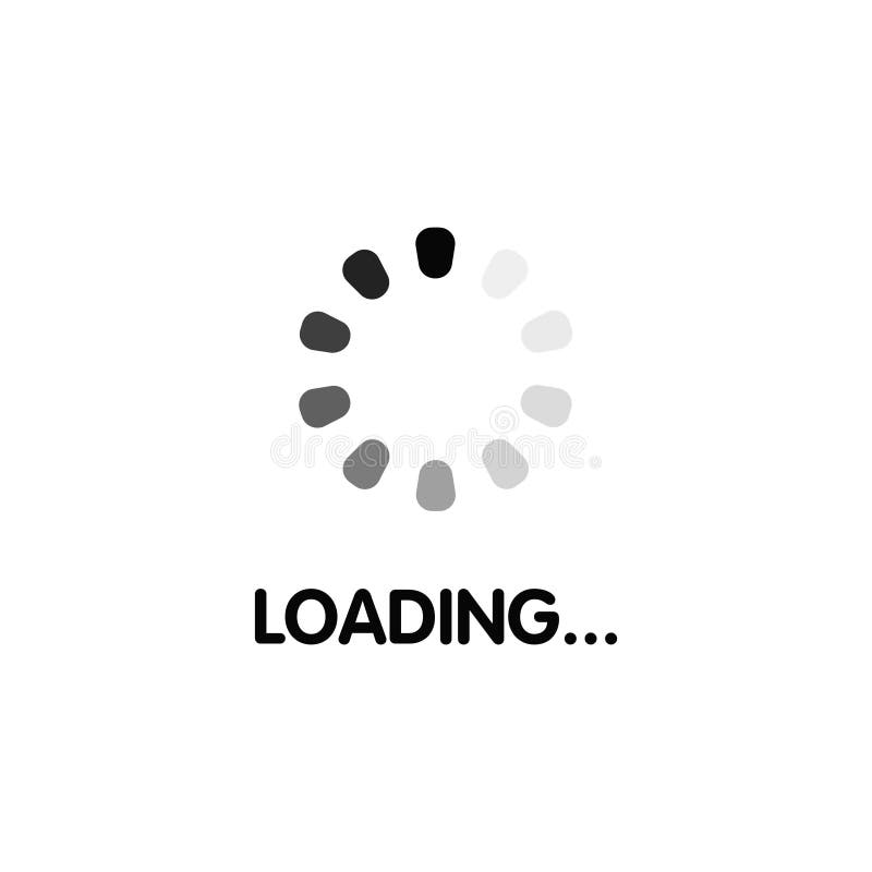 Loading Icon in Simple Style Stock Illustration - Illustration of interface, ind