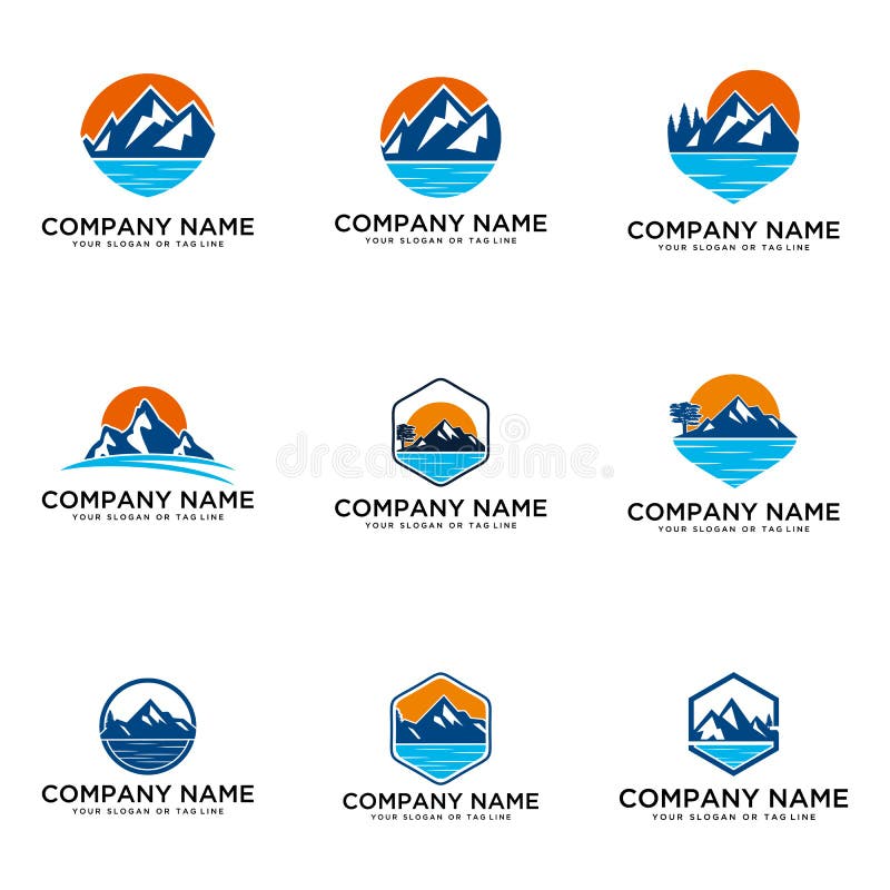Mountains and Rivers stock vector. Illustration of stream - 31748979