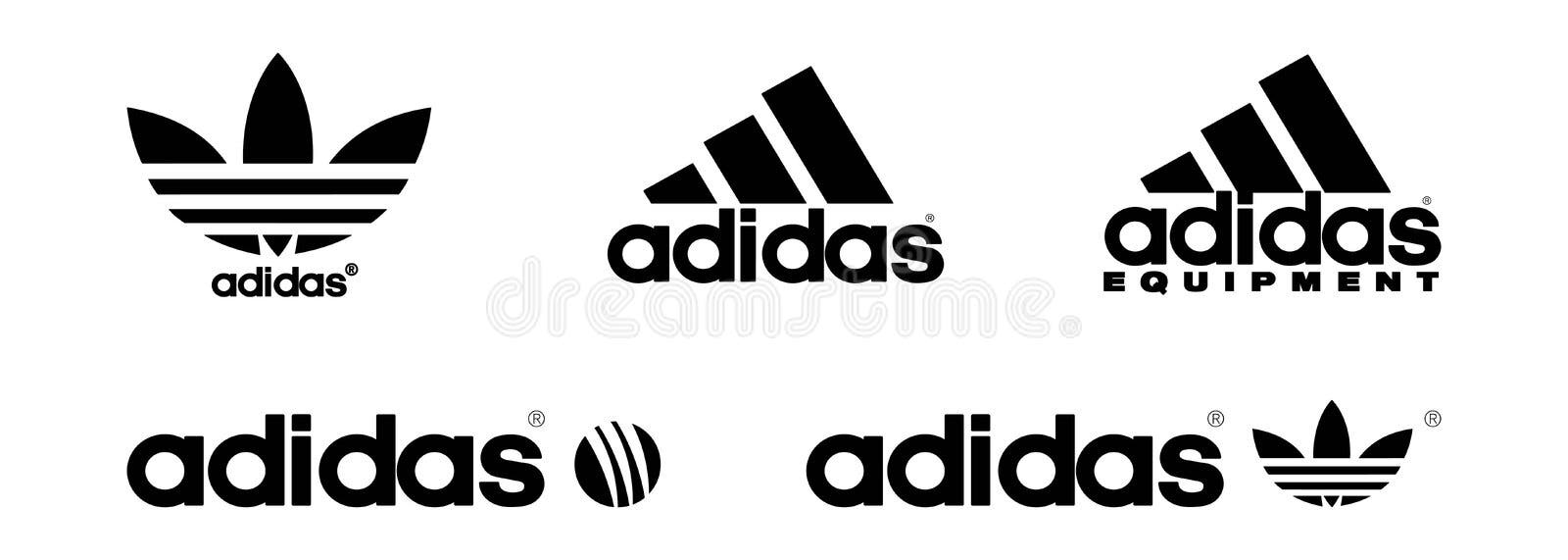 give Rotere Ombord Set of Logos Adidas. Adidas Original. Sportwear Brands. Logos of Sports  Equipment and Sportswear Company. Vector, Icon Editorial Photography -  Illustration of logos, expensive: 222305552