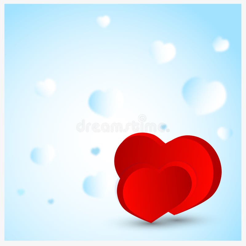 Set love hearts vector illustration
