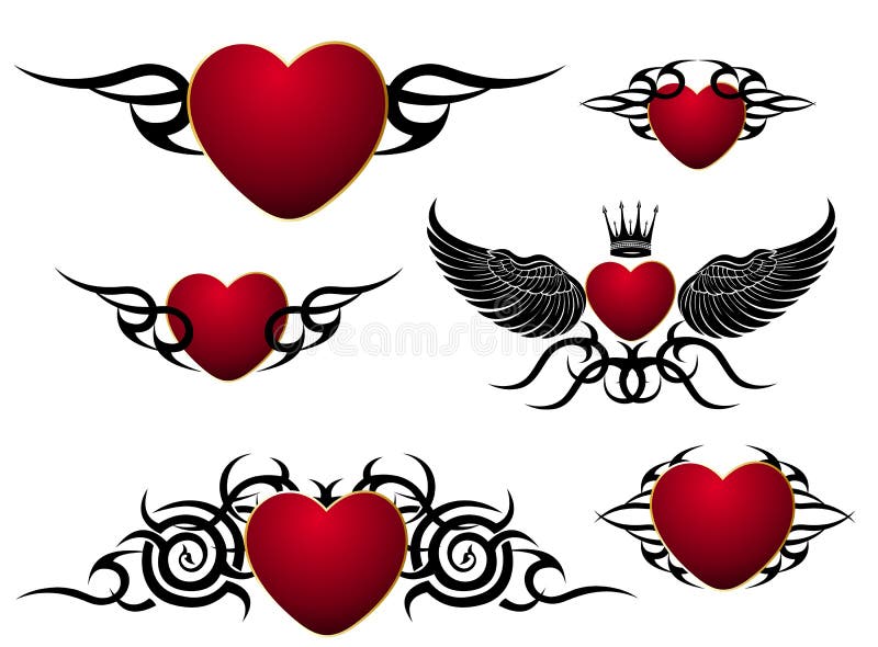 Three heart tattoo with initials  Heart temporary tattoos Heart tattoo  Trendy tattoos