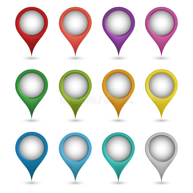 Vector map pointer vector illustration