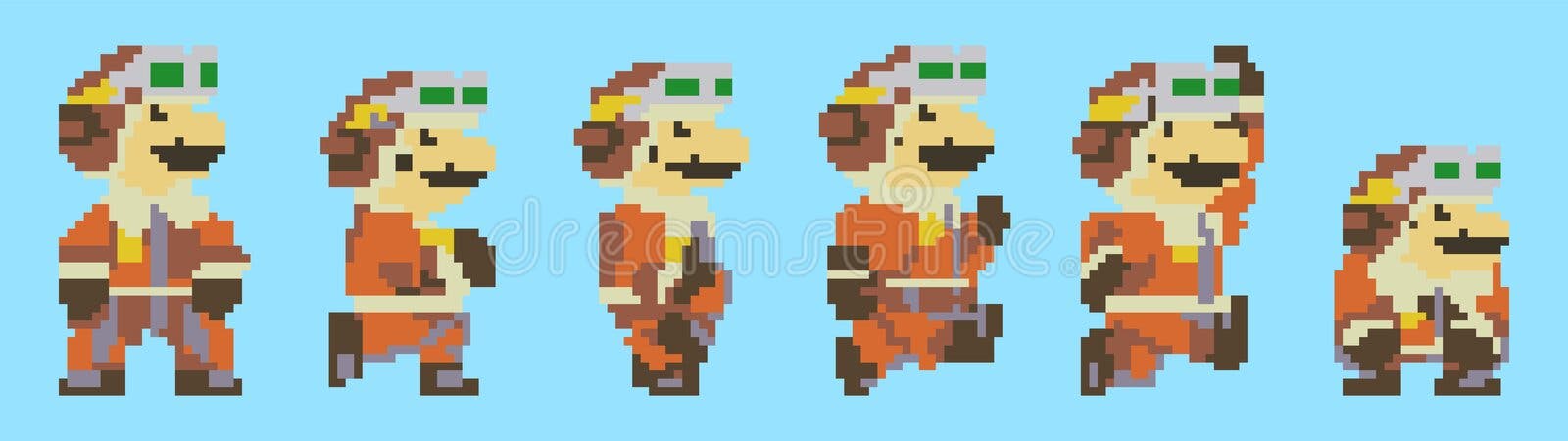 Set of Flying Mario Moves, Art of Super Mario World Classic Video Game,  Pixel Design Vector Illustration Editorial Stock Photo - Illustration of  build, character: 213002293