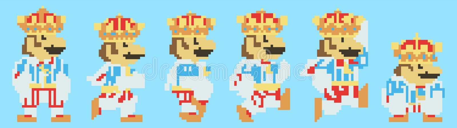 Set of Little Mario Moves, Art of Super Mario World Classic Video Game,  Pixel Design Vector Illustration Editorial Stock Image - Illustration of  motion, graphic: 213002304