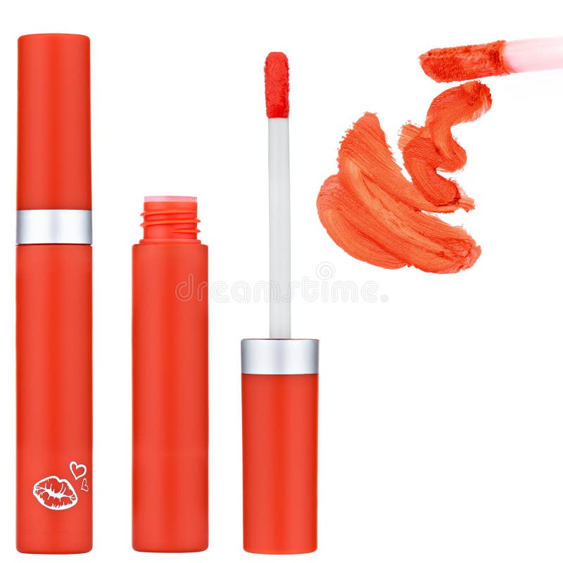 A set of matte lipstick royalty free stock photo