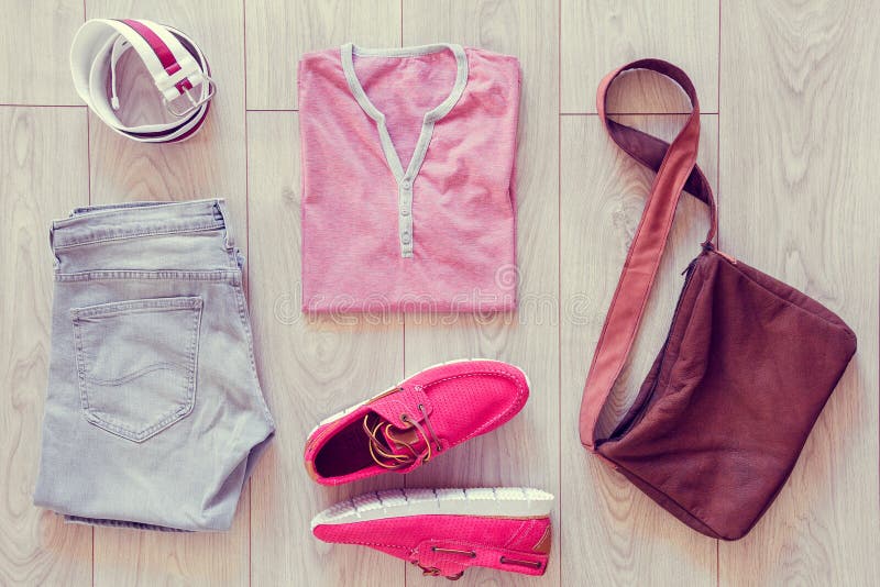 Set of men`s clothes royalty free stock photos Set of men`s clothes royalty free stock photos