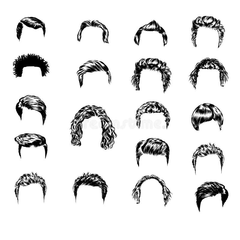 Drawing Men Hair Beard Royalty-Free Images, Stock Photos & Pictures |  Shutterstock