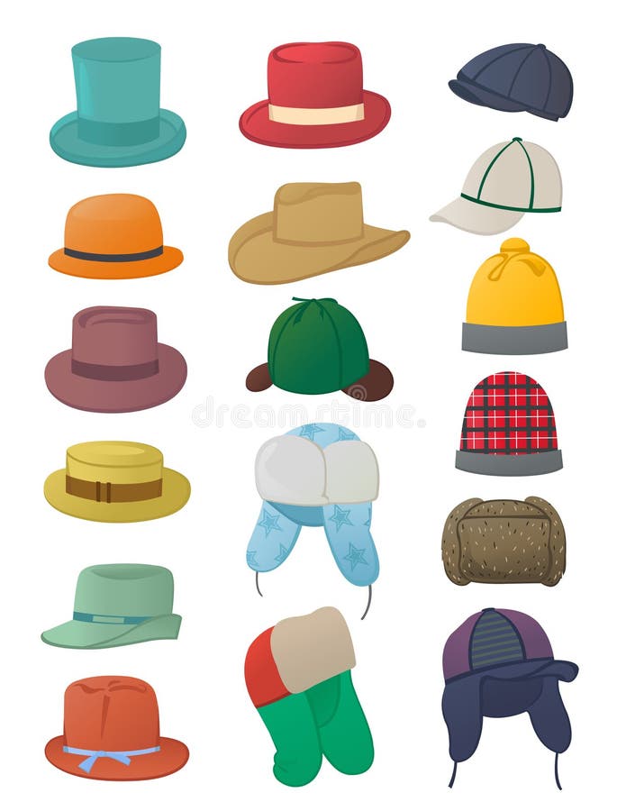 Men's Hats Stock Illustrations – 137 Men's Hats Stock