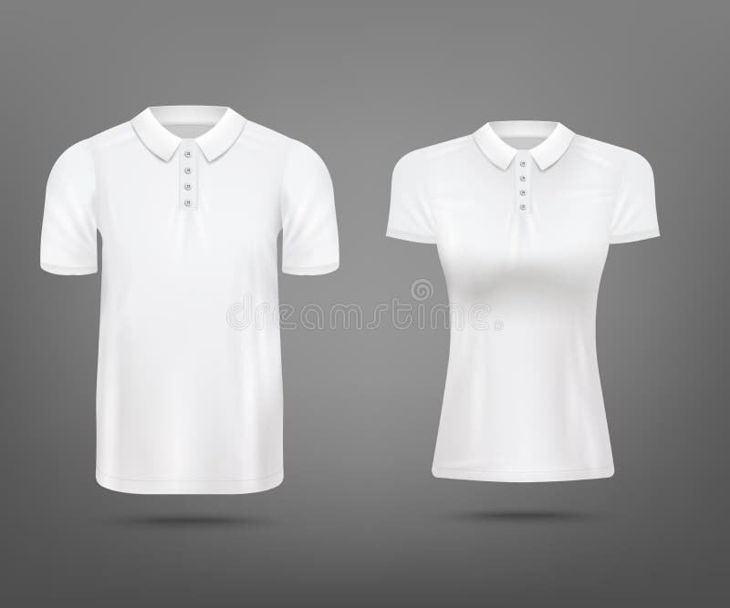 Download Men Polo Shirt Or Collar T-shirt Realistic Mockups Vector ...