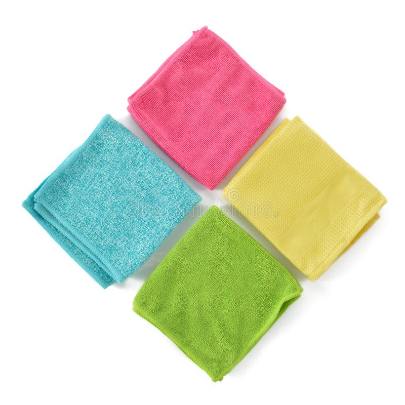 Microfiber cleaning cloth stock image. Image of brown 221604191
