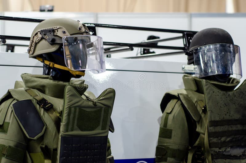 Set of Military Heavy Body Armor Stock Photo Image of accessory