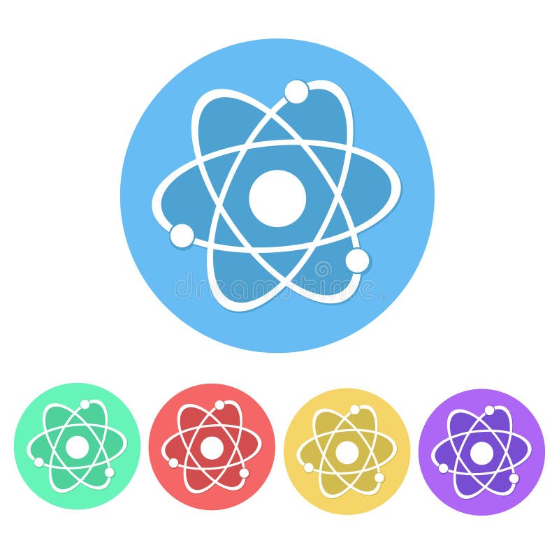 Set of Molecule Icon Button stock vector royalty free illustration