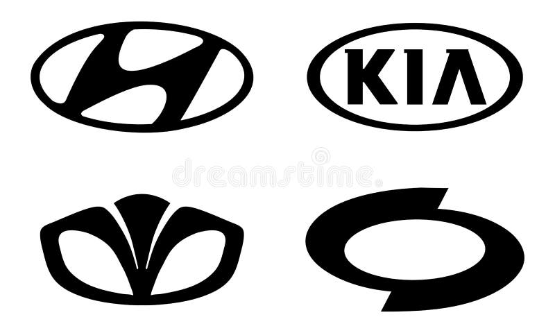 https://thumbs.dreamstime.com/b/set-most-popular-korean-car-companies-logo-vinnytsia-ukraine-april-black-automobile-emblems-sign-hyundai-kia-daewoo-renault-216839865.jpg