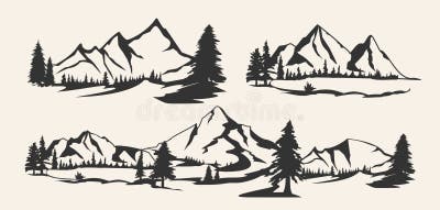 Stylized Mountains Stock Illustrations – 3,062 Stylized Mountains Stock ...