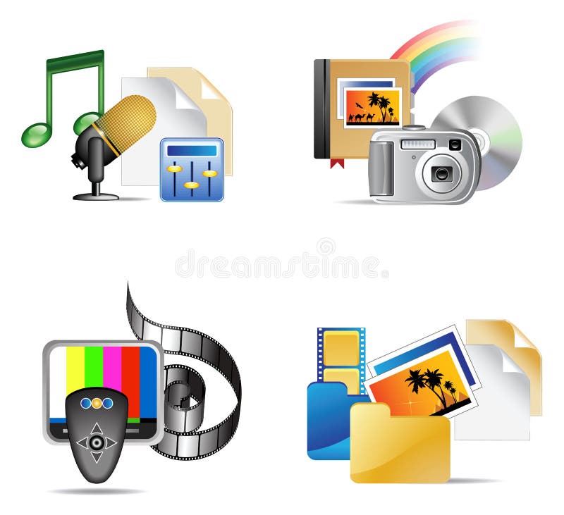 Set of Multimedia Iinternet Icon