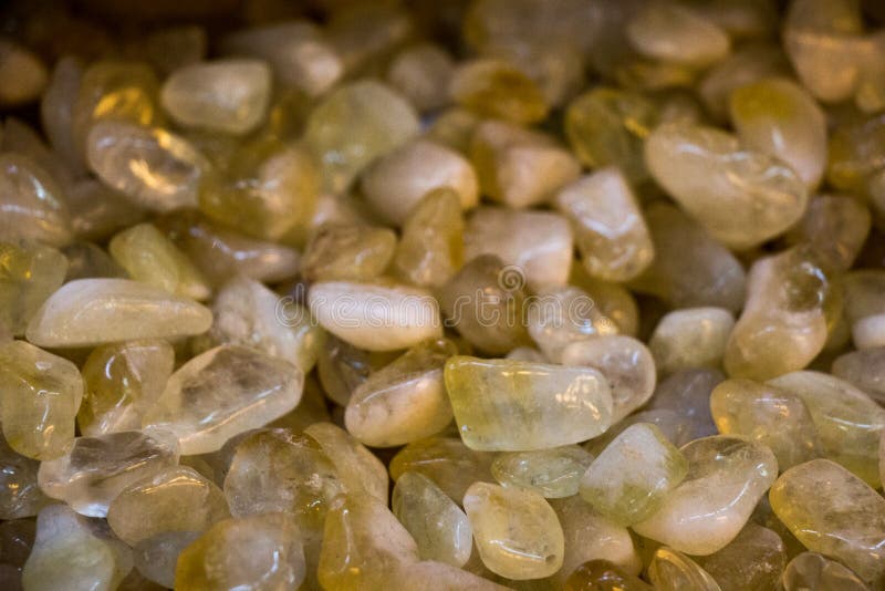 Set of Natural Mineral Gemstones As Little Pebbles Stock Image - Image ...