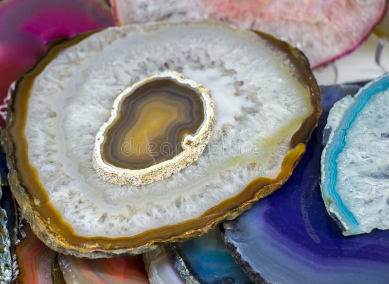 Set of Natural Mineral Gemstones Stock Photo Image of nature, bright